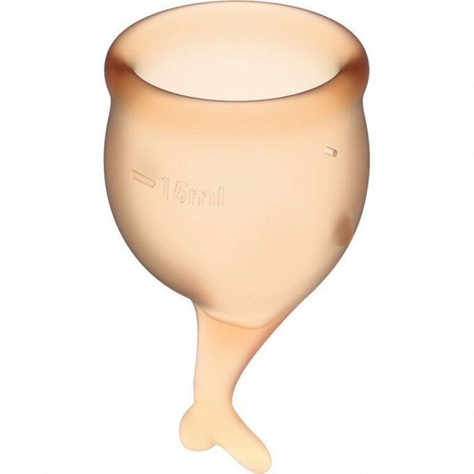 Набор менструальных чаш 2 шт SATISFYER FEEL SECURE MENSTRUAL CUP ORANGE J1766-7